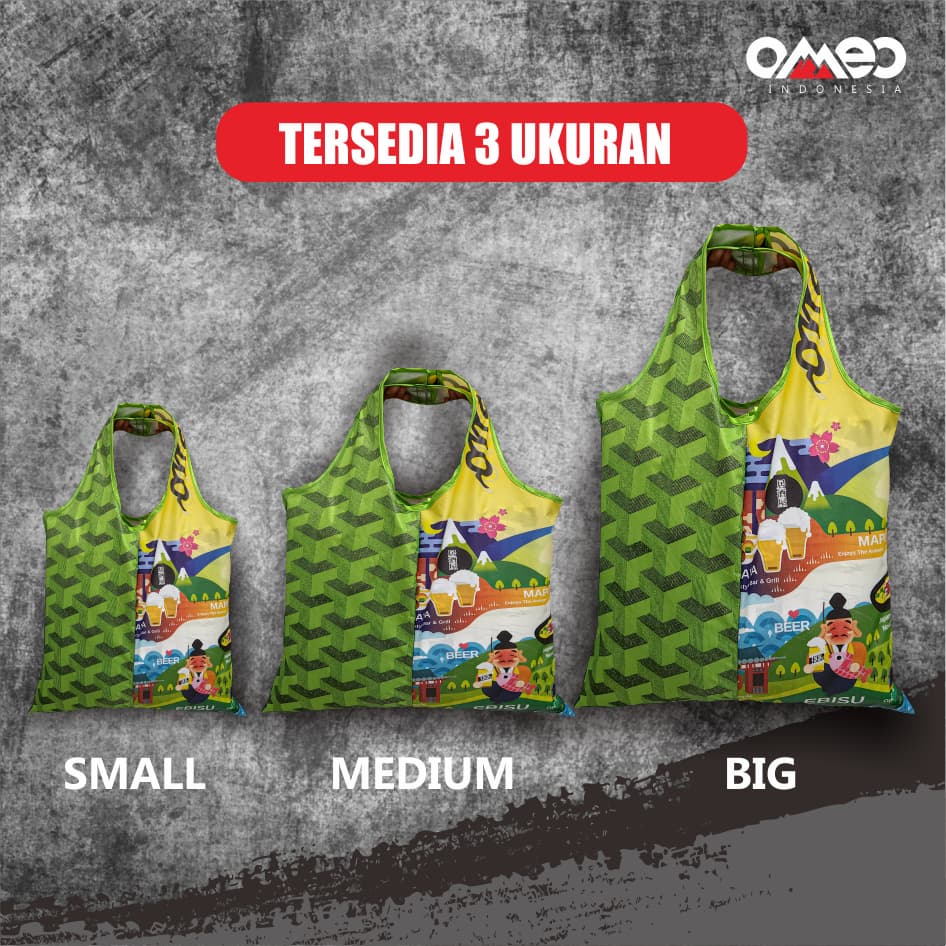 OMEO Tas Belanja Lipat Shopping Bag Jepang Tokyo Size Medium BM 103