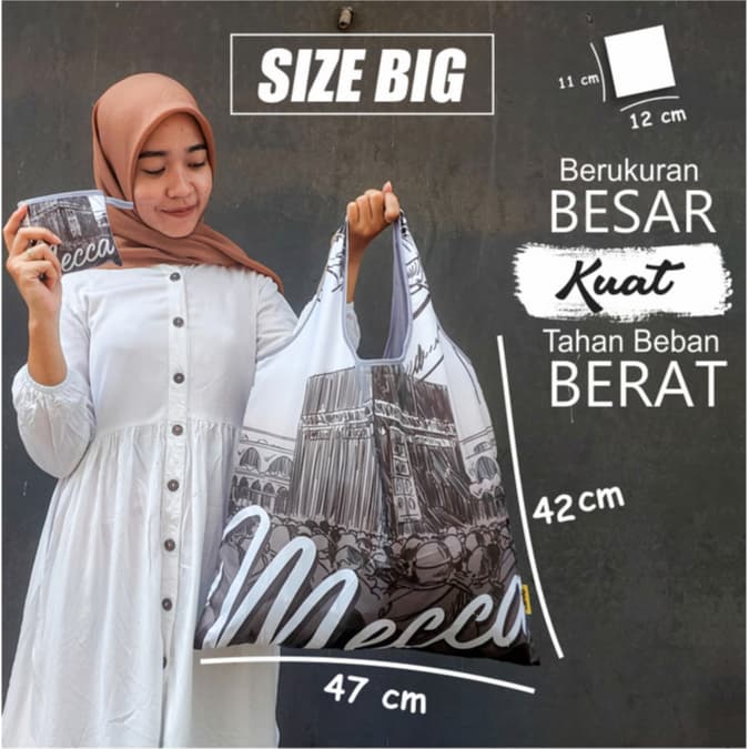 OMEO Tas Belanja Lipat Shopping Bag Custom Design Khusus Sample