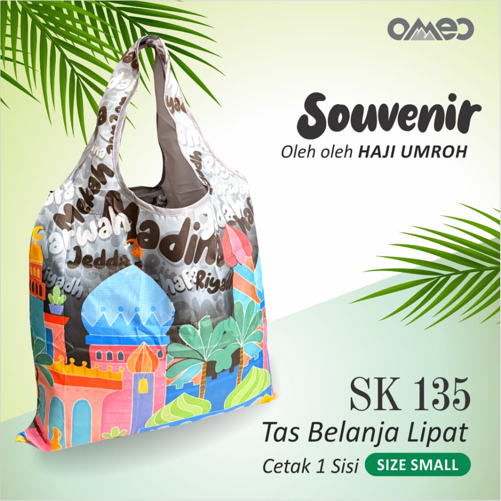 Oleh Oleh HAJI dan UMROH Souvenir Tas Belanja Lipat Size SMALL SK 135