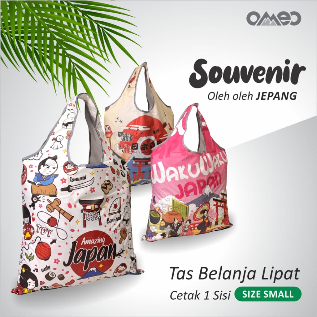 Tas Belanja Lipat Shopping Bag Oleh oleh JEPANG TOKYO Size SMALL