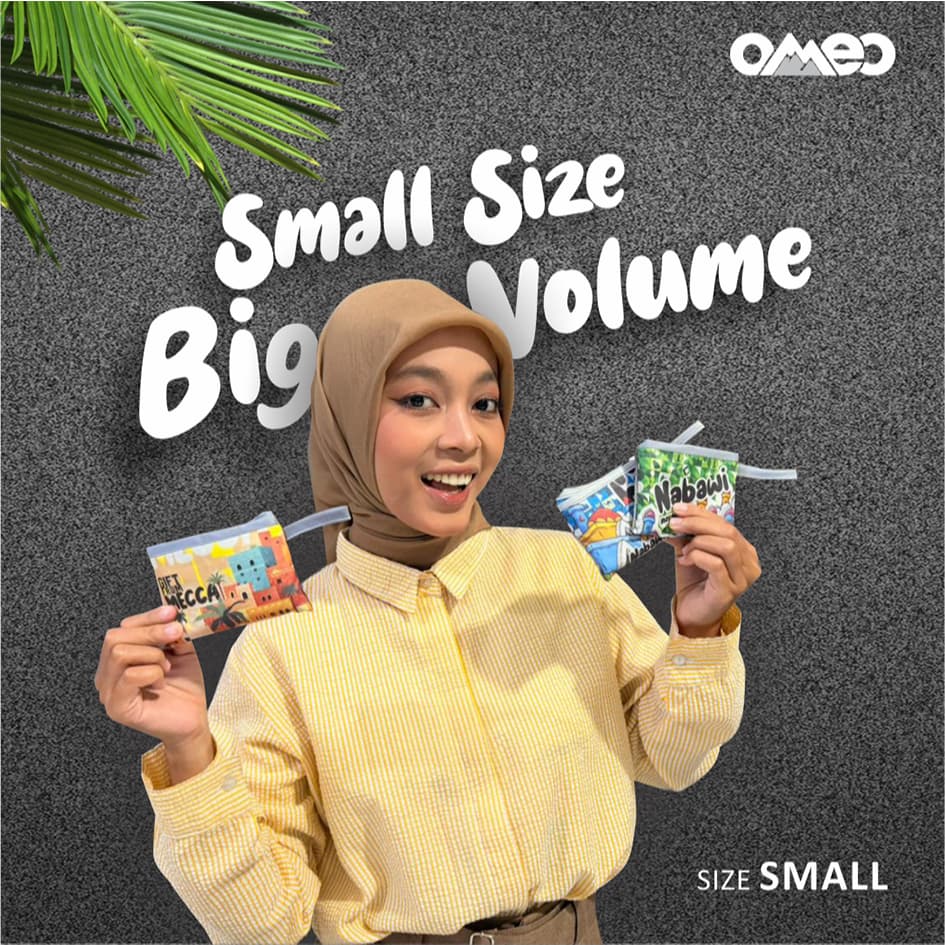 Oleh Oleh HAJI dan UMROH Souvenir Tas Belanja Lipat Size Small SK 93