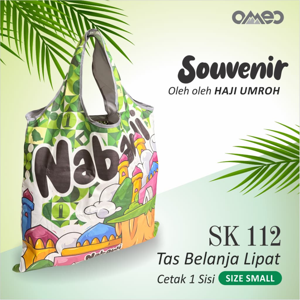Oleh Oleh Haji dan Umroh Souvenir Tas Belanja Lipat Size SK 112