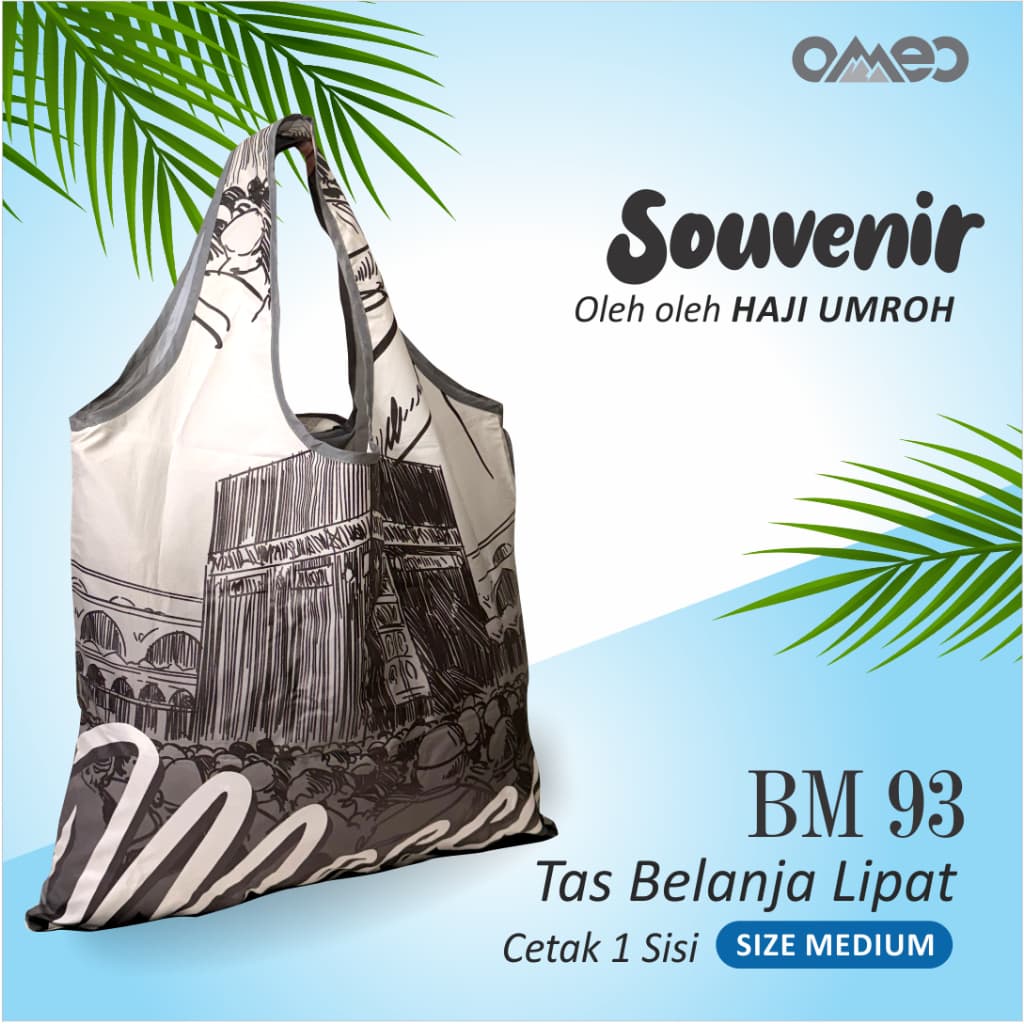 Oleh Oleh Haji Umroh Souvenir Tas Belanja Lipat Size Medium BM 93