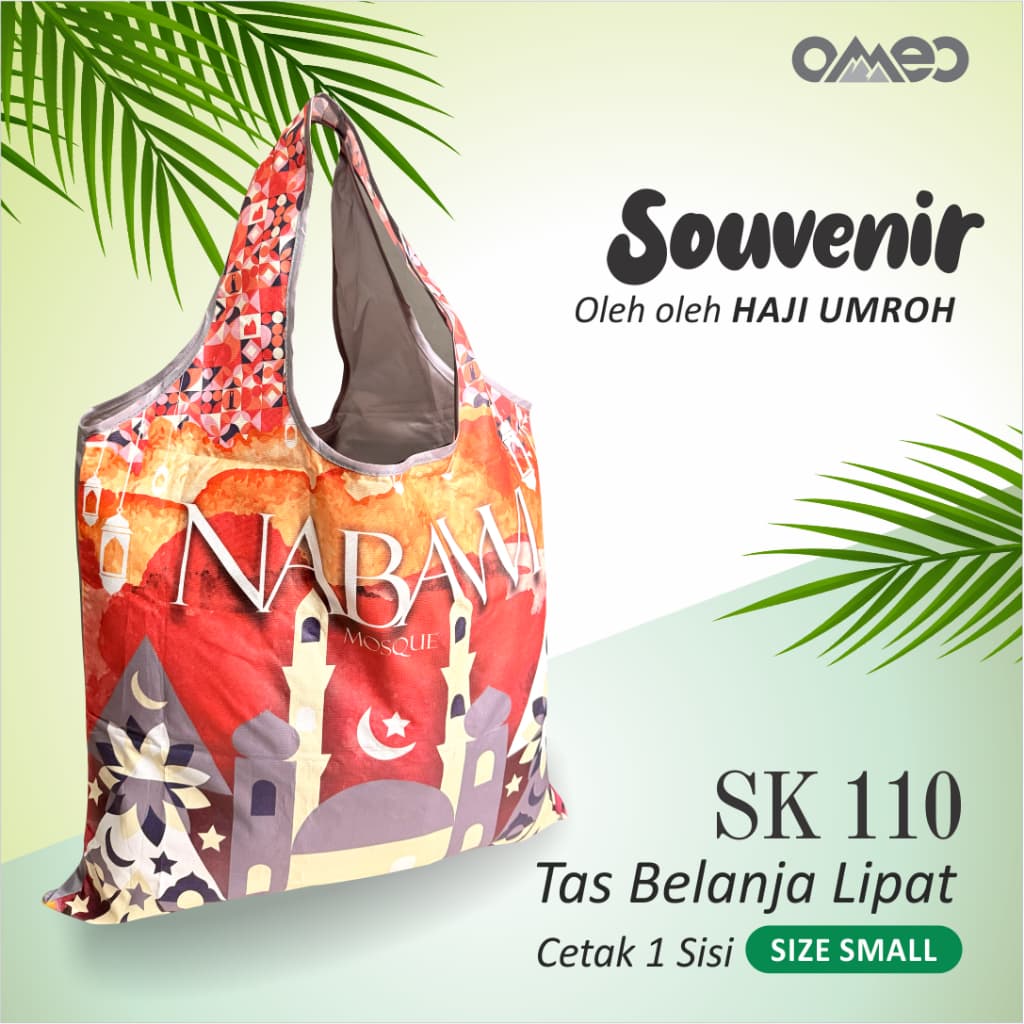 Oleh Oleh HAJI dan UMROH Souvenir Tas Belanja Lipat Size Small SK 110