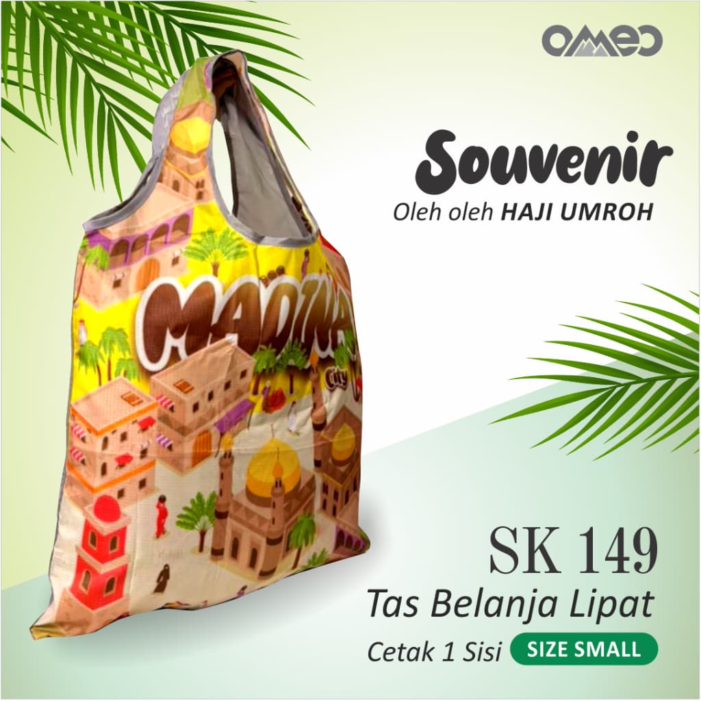 Oleh Oleh HAJI dan UMROH Souvenir Tas Belanja Lipat Size Small SK 149
