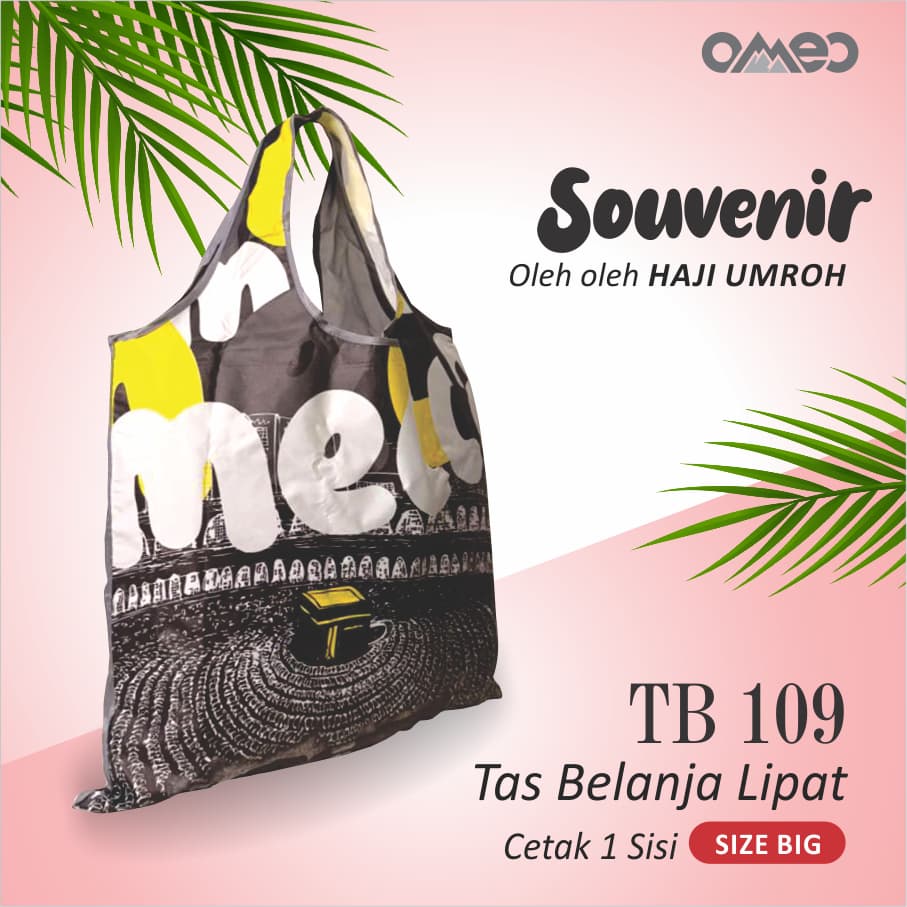 Oleh Oleh HAJI dan UMROH Souvenir Tas Belanja Lipat Size Big TB 109