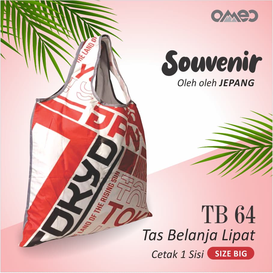OMEO Tas Belanja Lipat Shopping Bag Jepang Tokyo Size Big TB 64