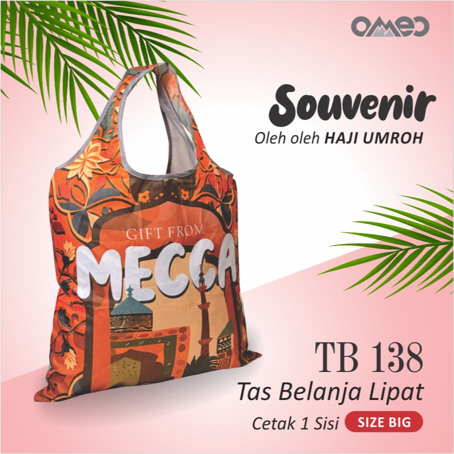 Oleh Oleh HAJI dan UMROH Souvenir Tas Belanja Lipat Size BIG TB 138