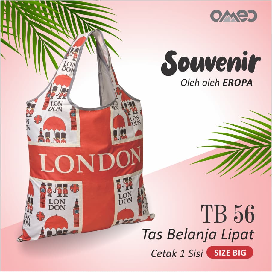Tas Belanja Lipat / Shopping Bag Limited Edition Size BIG LONDON OMEO TB 56