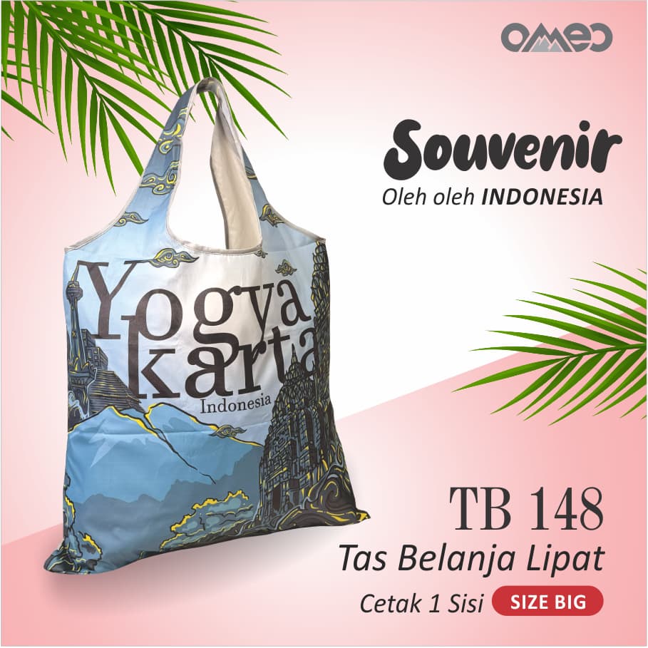 OMEO Tas Belanja Lipat Shopping Bag Oleh Oleh Jogja Size Big TB 148