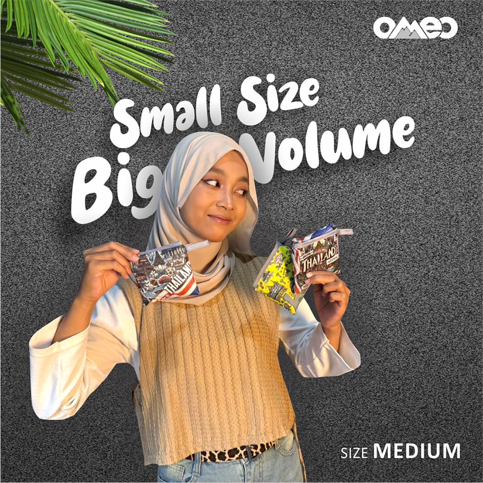 Shopping Bag Tas Belanja Lipat  Totebag Lipat Souvenir Korea Size Medium Limited OMEO BM 94