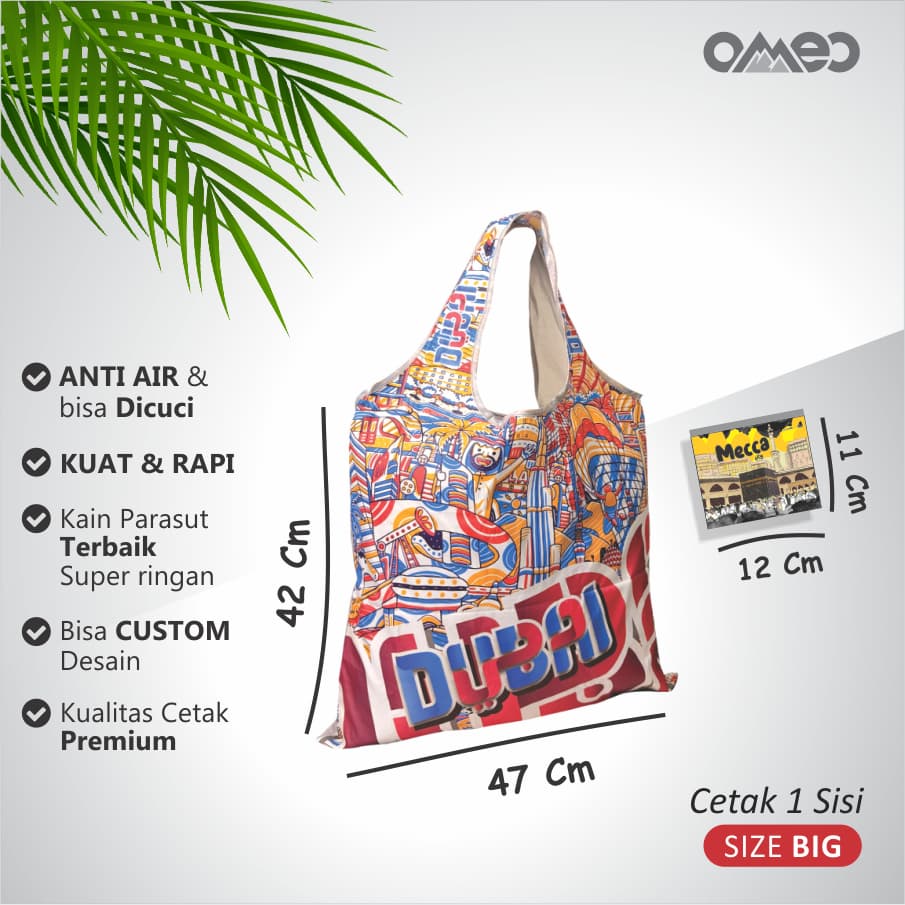Tas Belanja Lipat / Shopping Bag Limited Edition size BIG DUBAI OMEO TB 7