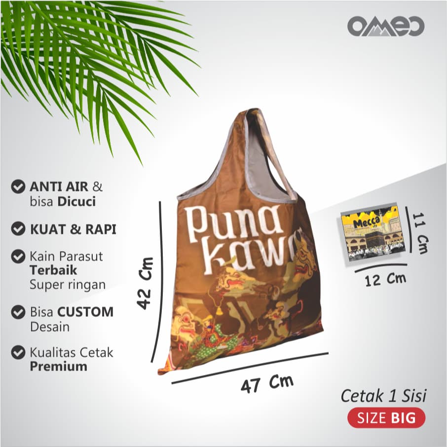 Tas Belanja Lipat Shopping Bag Oleh-oleh Indonesia Size Big TB 156