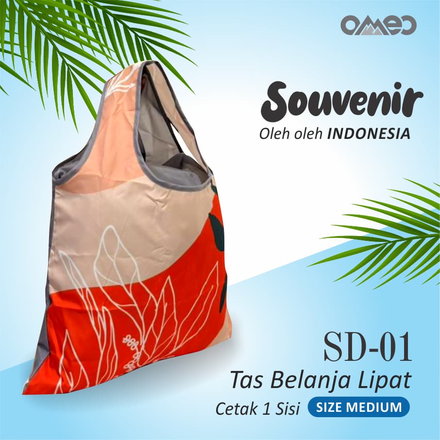 Shopping Bag Tas Belanja Totebag Lipat Medium Limited Edition OMEO SD 1