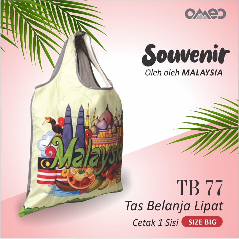 Tas Belanja Lipat / Shopping Bag Limited Edition BIG size BIG MALAYSIA OMEO TB 77
