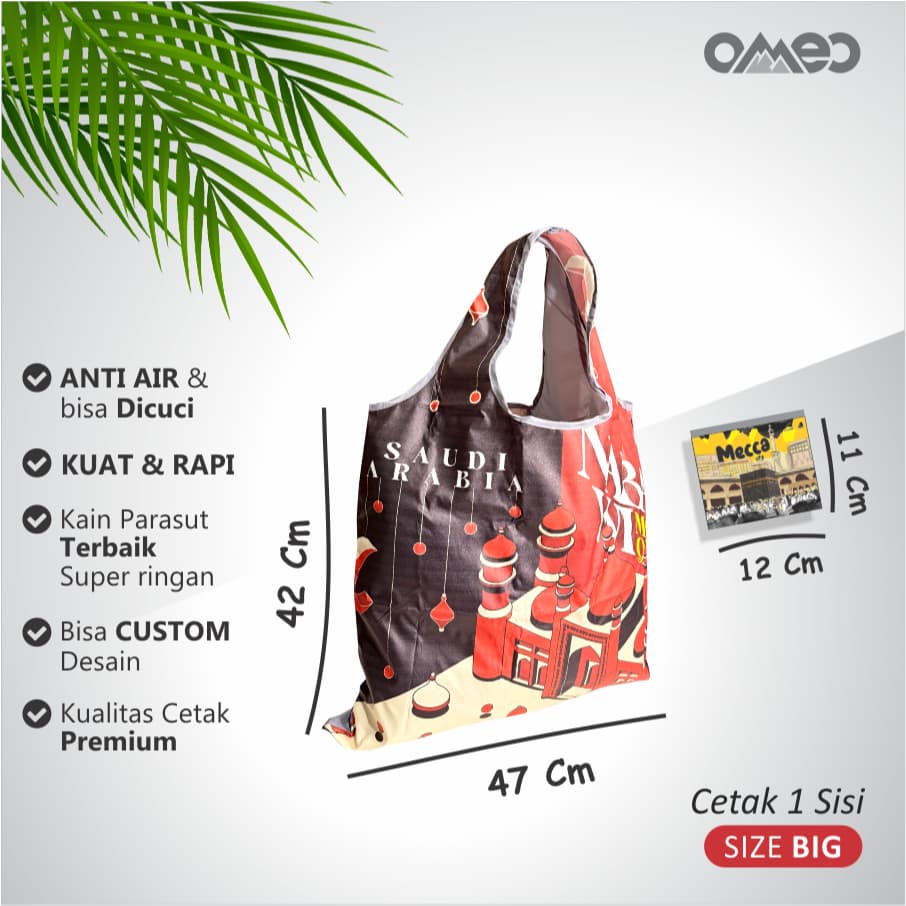 Tas Belanja Lipat Shopping Bag Oleh Oleh Umroh Haji Size Big TB 151