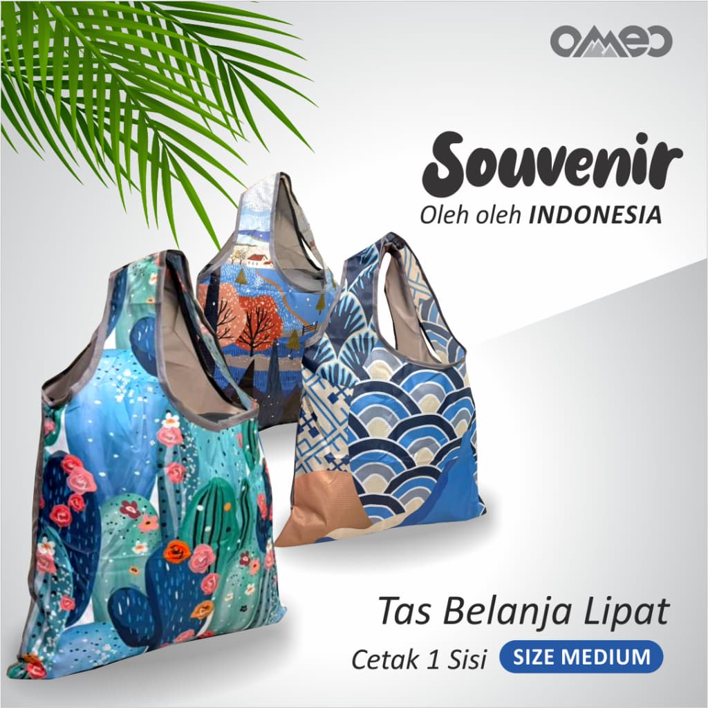 Tas Belanja Lipat Shopping Bag Anti Air Size MEDIUM