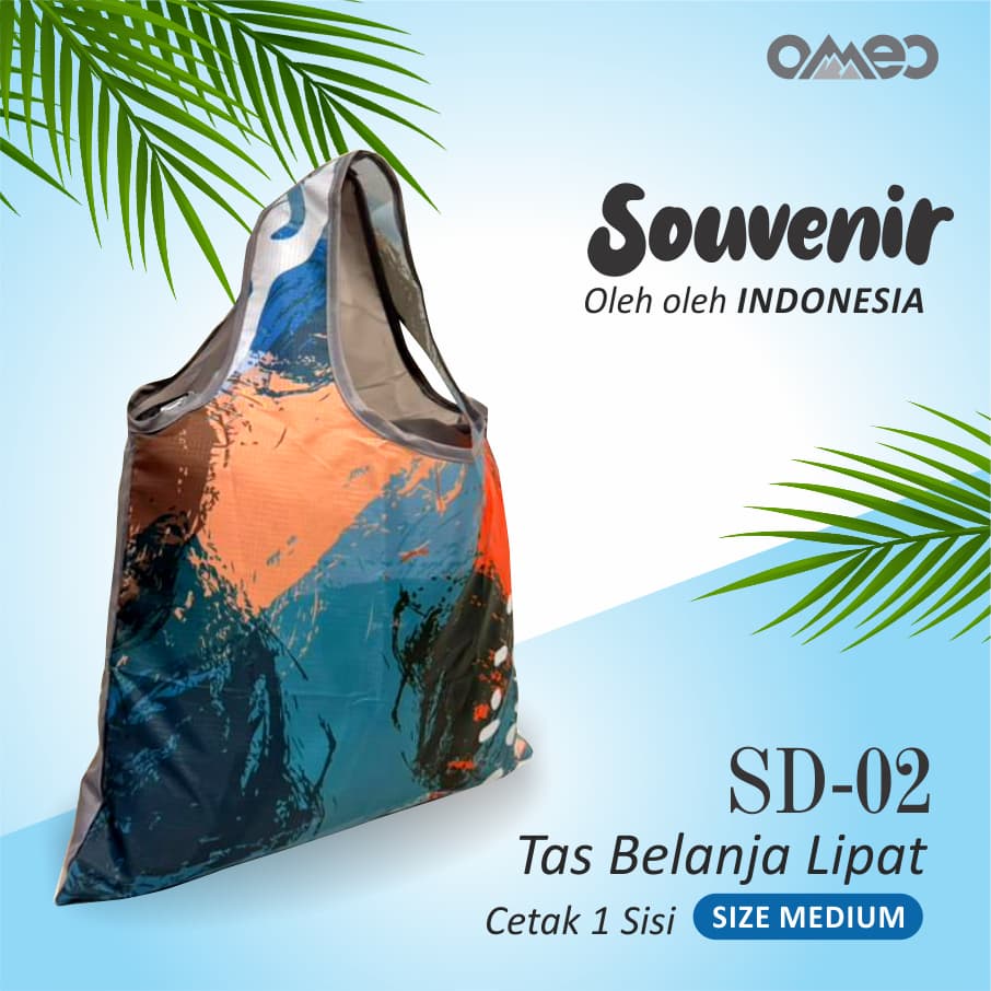 Shopping Bag Tas Belanja Totebag Lipat Medium Limited Edition OMEO SD 2