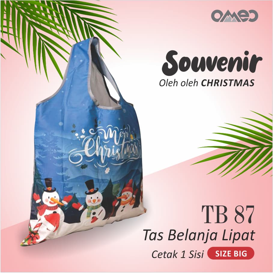 Tas Belanja Lipat / Shopping Bag Limited Edition BIG size BIG CHRISTMAS OMEO TB 87