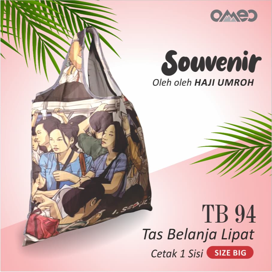 Tas Belanja Lipat Shopping Bag Motif KOREA Size BIG TB 94