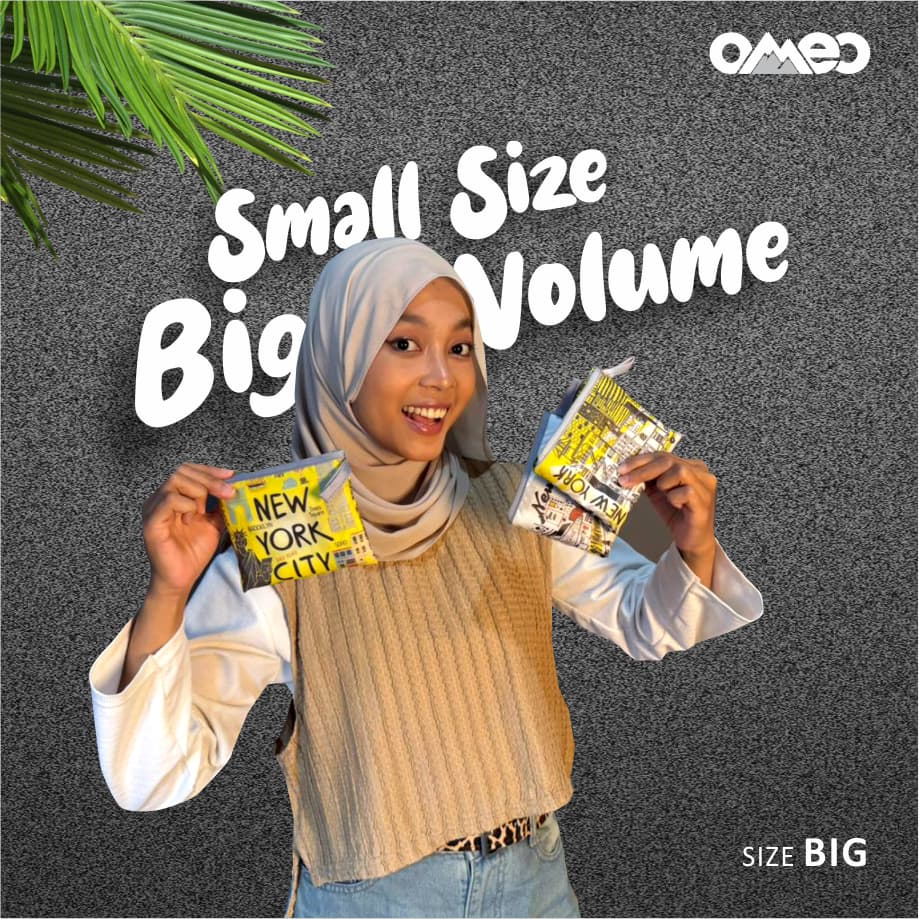 OMEO Tas Belanja Lipat Shopping Bag Motif Venice Size Big  TB 72 — tampak lain
