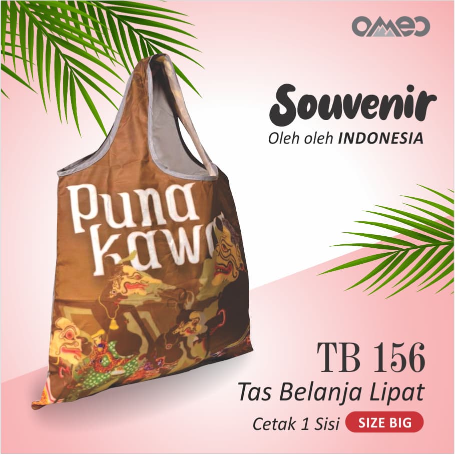 Tas Belanja Lipat Shopping Bag Oleh-oleh Indonesia Size Big TB 156