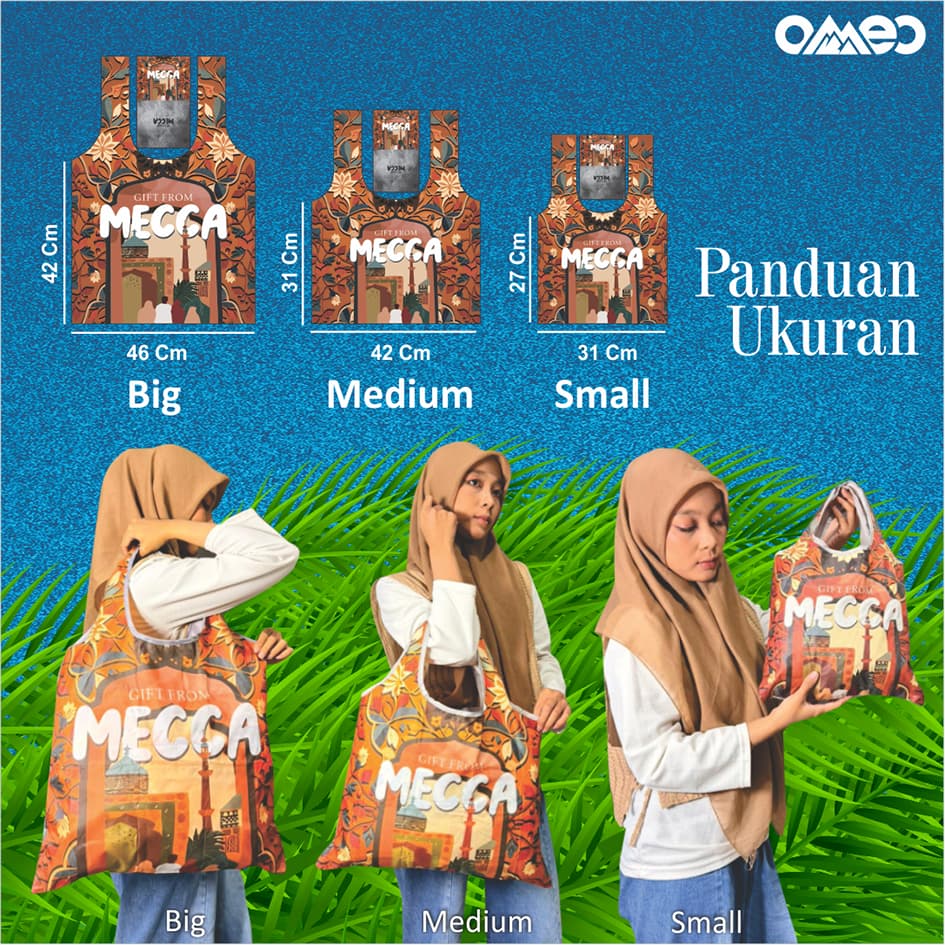 Oleh Oleh HAJI dan UMROH Souvenir Tas Belanja Lipat Paket GROSIR