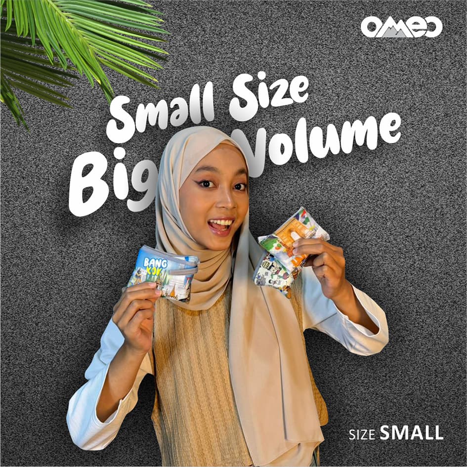 OMEO Tas Belanja Lipat Shopping Bag Oleh Oleh MALAYSIA Size Small SK 10