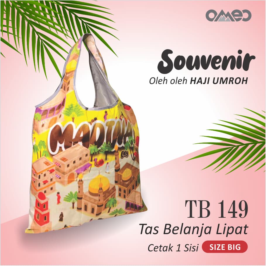 Oleh Oleh HAJI dan UMROH Souvenir Tas Belanja Lipat Size Big TB 149