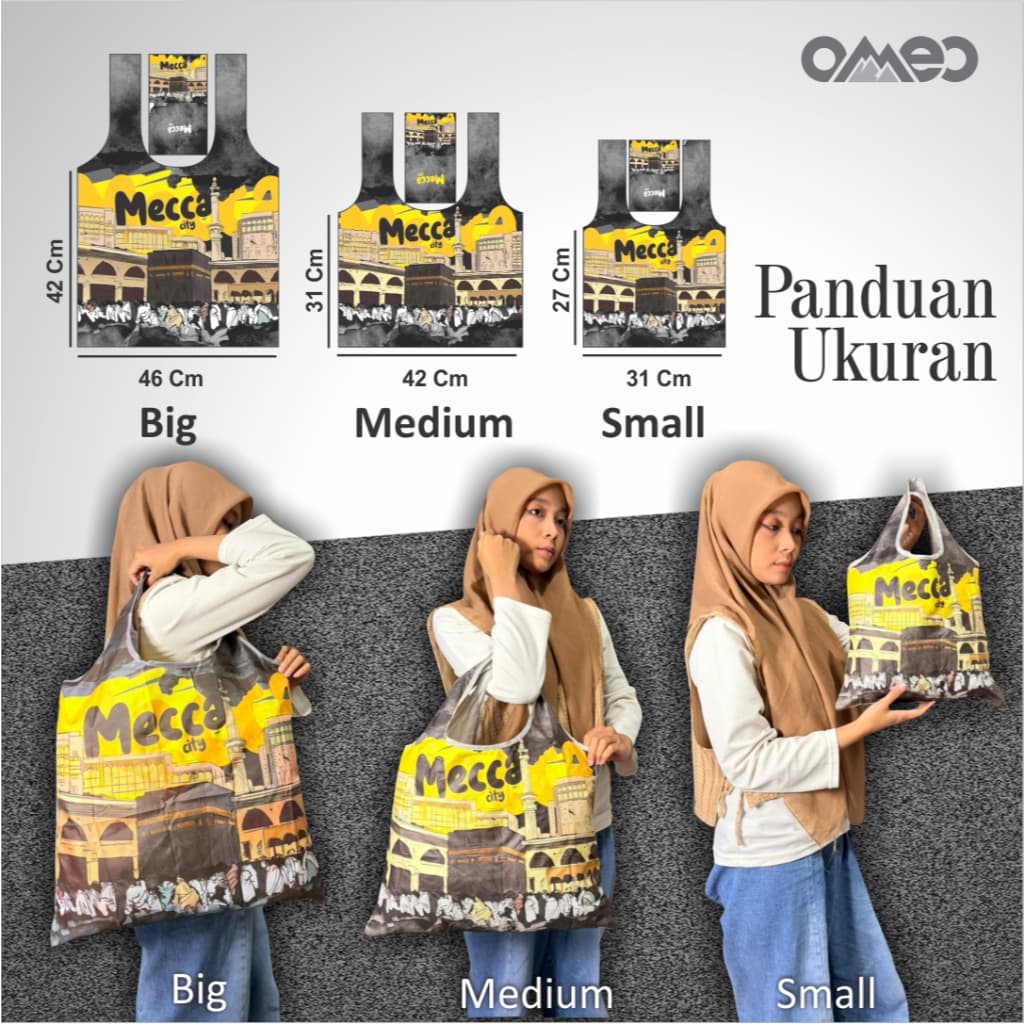 OMEO Tas Belanja Lipat Shopping Bag Size Big TB 24