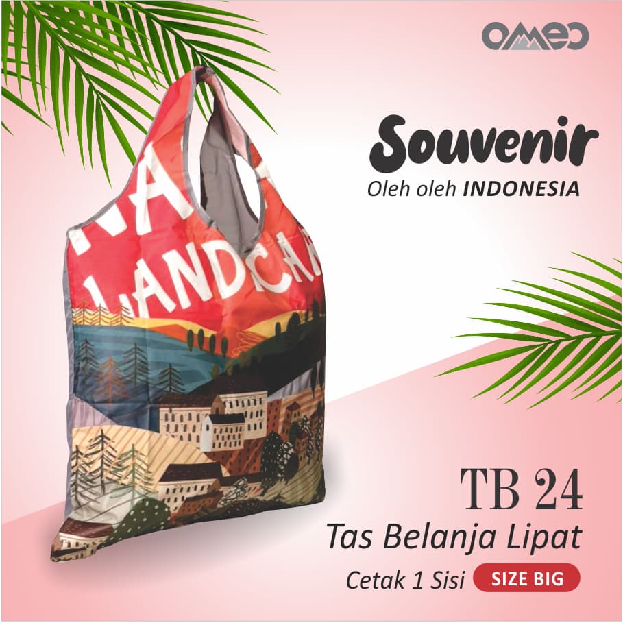 OMEO Tas Belanja Lipat Shopping Bag Size Big TB 24