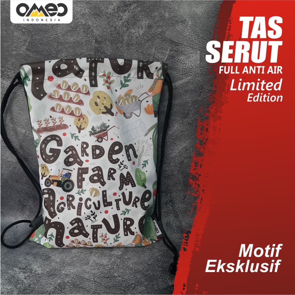 Tas Serut Special Edition / String Bag / Tas Serut Waterproof FULL PRINTING TS 43