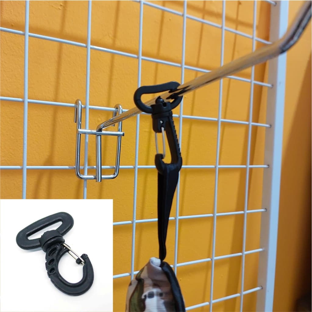 Pengait Plastik / Cantolan Tali Panjang Plastik / Klip Hook Cantolan Plastik 3,8 cm