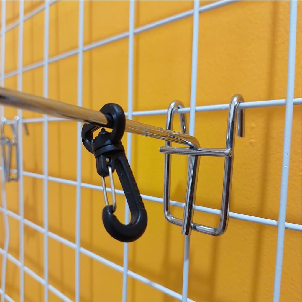 Pengait Plastik / Cantolan Tali Panjang Plastik / Klip Hook Cantolan Plastik 3,8 cm — tampak lain